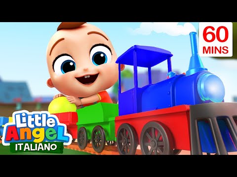 Impariamo i Colori 🌈🚂 Cartoni Animati Con Gianni Piccino - Little Angel Italiano