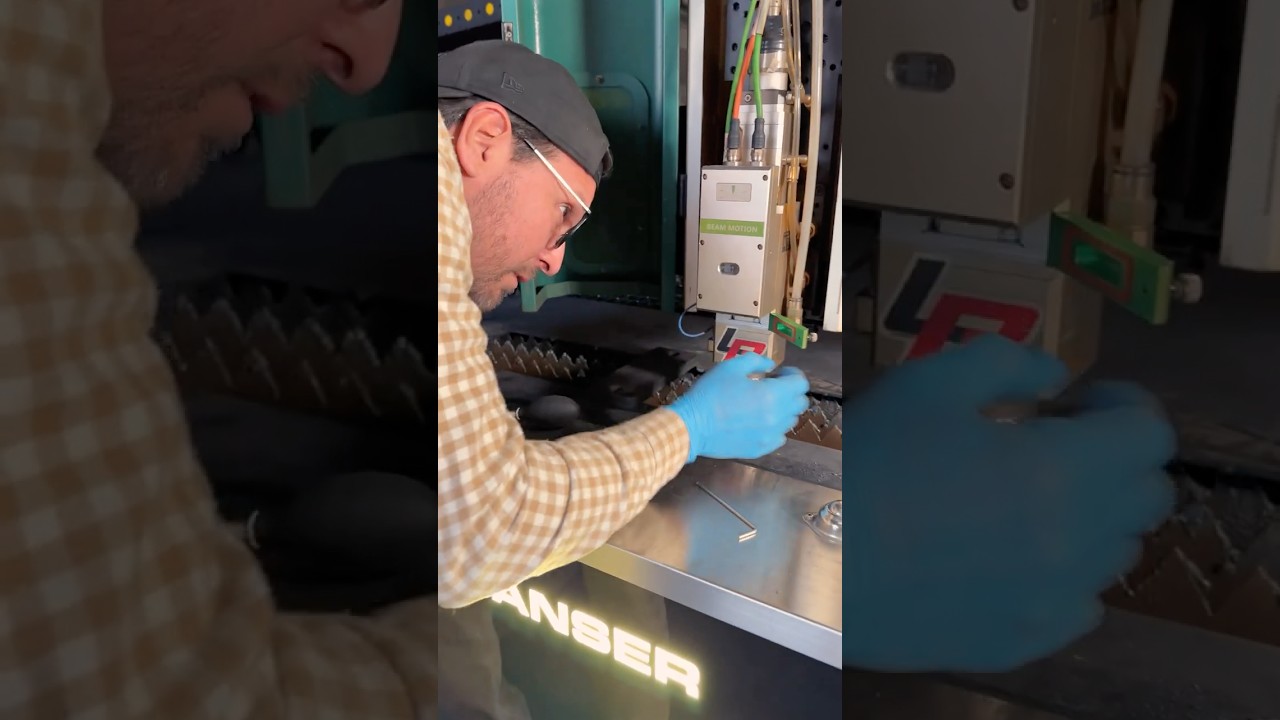 😱How a CNC Laser for METAL works ⭕ #lasercutting #CnC #LaserCutting #Fiberlasercuttingmachine