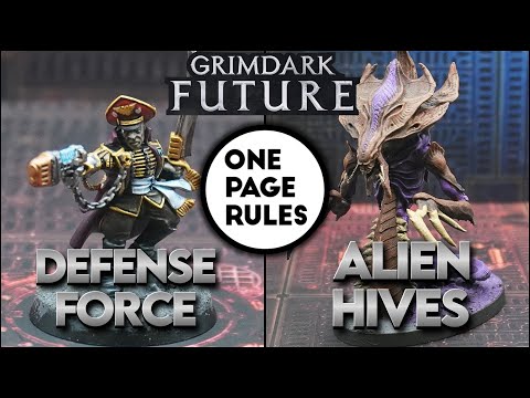 Alien Hives v. Defense Force, Grimdark Future, 3000 pts.