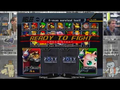 GtS-V5 Melee - Darkgun(C. Falcon) vs InfernalNova(Jiggs)