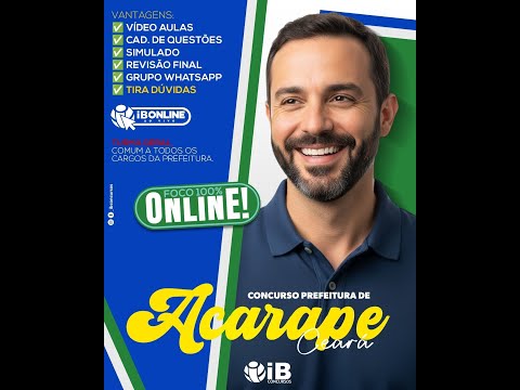 CONCURSO ACARAPE-CE  || AULÃO DE MATEMÁTICA