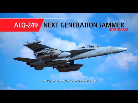 Raytheon - EA-18G Growler Aircraft Equipped With ALQ-249 Next Generation Jammer Mid-Band [1080p]