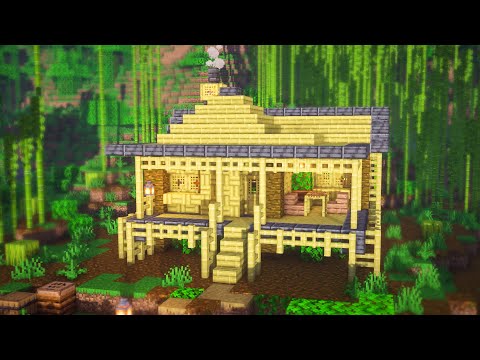 BrunoDanUy - EASY Minecraft bamboo house tutorial 🎍| Minecraft 1.20
