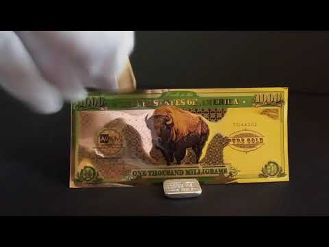 1 Gram Buffalo Gold Note