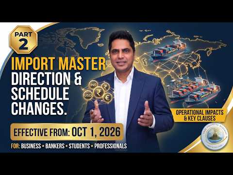 latest RBI Import Master Direction 2026 and schedule changes