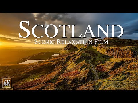 Scotland 4K Scenic Relaxation Film | 🏴󠁧󠁢󠁳󠁣󠁴󠁿 Scotland Drone Video with Calming Music | #Scotland4K