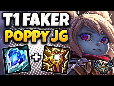 T1 Faker Poppy Jungle vs Vi - Patch 14.5 Korea Challenger ✅