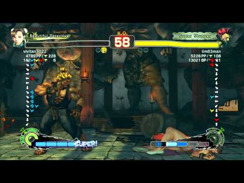 SSF4 AE 2012: vivitan1022 (Chun-Li) vs iim83man (Akuma) - Xbox Live Ranked Match
