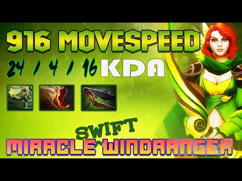 NIGMA MIRACLE SWIFT WINDRANGER 916 MOVESPEED IMBA!!!