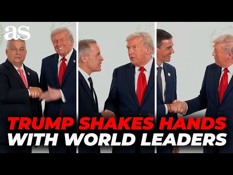 TRUMP shakes hands with ALL WORLD LEADERS at GAZA SUMMIT in EGYPT