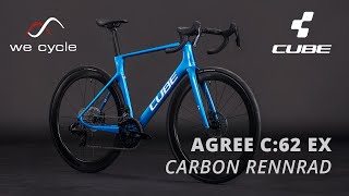 Cube Agree C:62 EX Topasblue’n’White – Aero-Roadbike mit Race-Feeling und Komfort