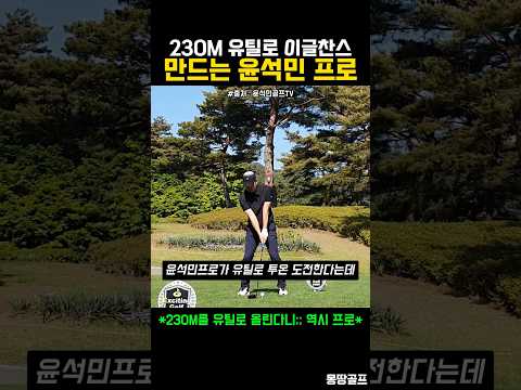 남은거리 230m를 유틸로 투온 시키는 윤석민 프로 #골프 #golf #ゴルフ
