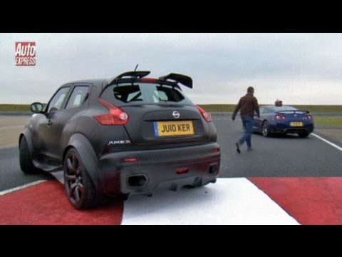 Nissan Juke-R vs GT-R track test - Auto Express
