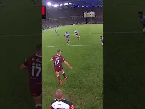 Jacob Saifiti Try Vs Maroons #shorts #nrl #stateoforigin