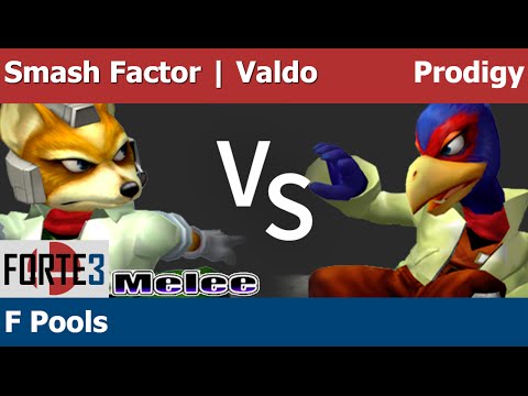 Forte 3 Melee - Smash Factor | Valdo (Fox, ICs) vs Prodigy (Falco) - F Pools