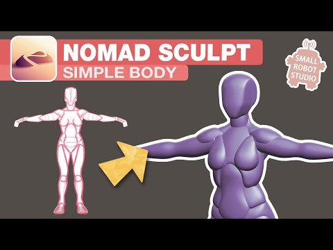 Nomad Sculpt: Simple Human Body Base Mesh