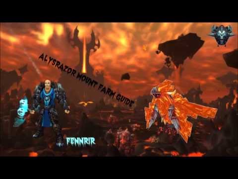 Warcraft (5.4) Firelands Alysrazor mount run solo quick guide