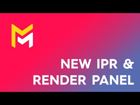 Maverick Render Product Viz Interface UI IPR and Render Panel