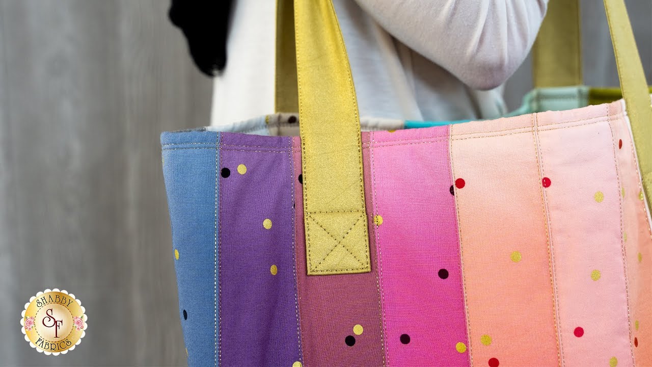 How to Make a Large Jelly Roll Tote | Shabby Fabrics Sewing Tutorial