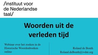 Zoeken in het Woordenboek der Nederlandsche Taal (WNT)