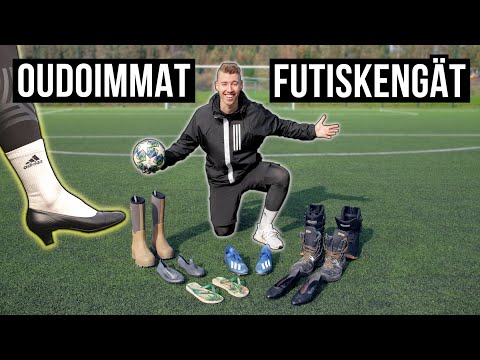 Jalkapalloa oudoilla kengillä!