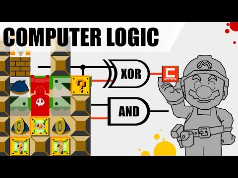 Logic Gates, Computer Logic and Calculators in Super Mario Maker !