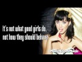 I Kissed A Girl - Katy Perry (Lyric Video) 
