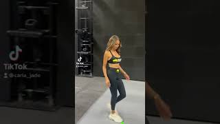 Ring Girl wants to get in the cage 😯 😂 #bkfc #bareknuckle #ringgirls