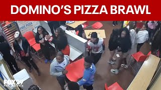 Domino’s Pizza brawl: Officer struck in the head with chair