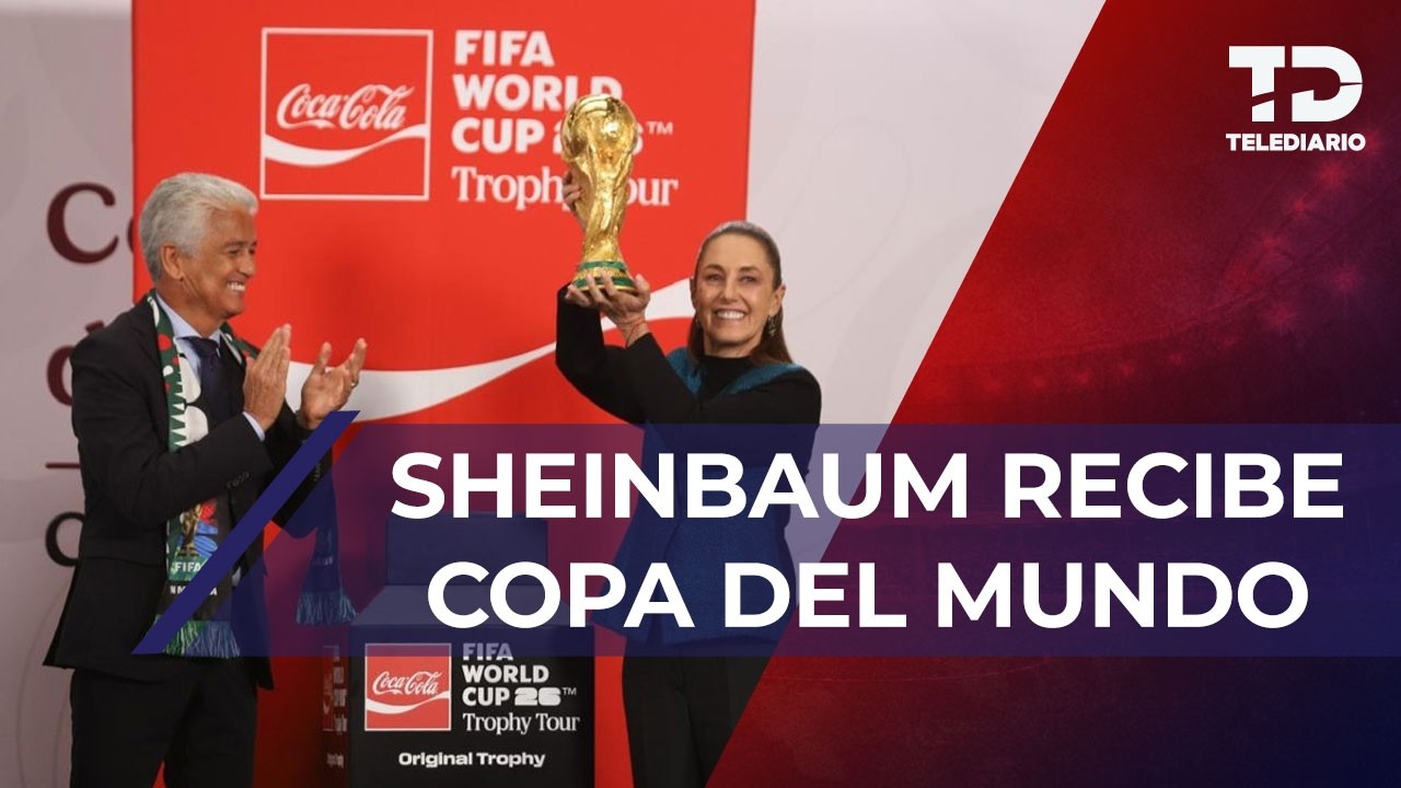 Copa del Mundo llega a manos de Claudia Sheinbaum