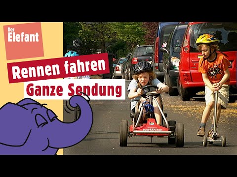 Straßenrennen mit Fahrrädern, Go-Kart und Kickboards | Der Elefant | WDR