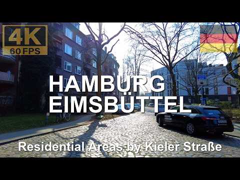 HAMBURG-EIMSBÜTTEL, Germany 🇩🇪 in 4K | 2025 | Walk from Lagenfelde to Osterstraße