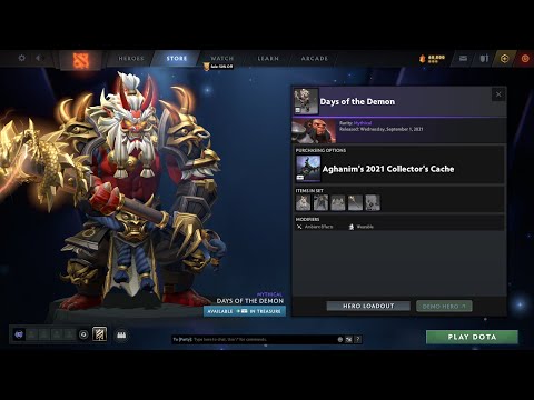 AGHANIMS 2021 COLLECTORS CACHE - DAYS OF THE DEMON - AXE SET