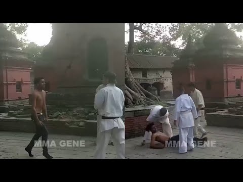 Street Fighter Storms Karate Temple... Ko'd.