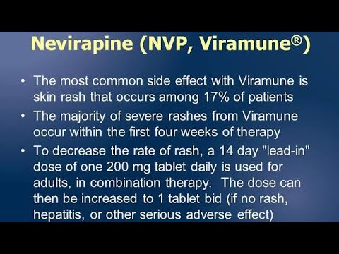 Pharmacology of Nevirapine (Viramune) ; Clinical uses, Side effects, Mechanism of action