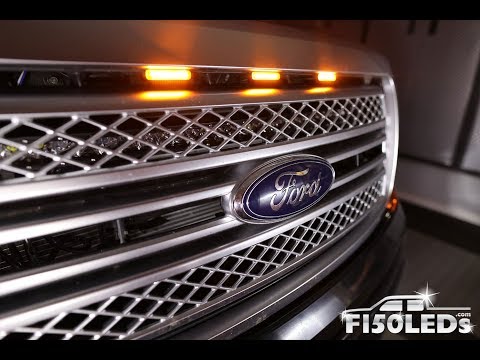 HOW TO INSTALL 2009-14 F150 RAPTOR STYLE LED GRILL LIGHTS F150LEDS.COM