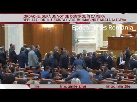 IMAGINILE ZILEI 05 Decembrie - Momentul în care ședința Camerei Deputaților a fost închisă