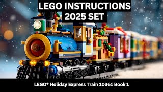 LEGO 10361 Holiday Express Train — Complete Instruction Flip-Through (956 Pieces!) BK 1 🚂✨
