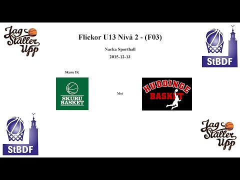 Skuru Basket (F03) mot Huddinge BBK - 2015-12-13