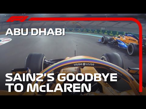 Carlos Sainz Says Goodbye to McLaren | 2020 Abu Dhabi Grand Prix