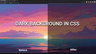 How to darken background image in css // my coding store