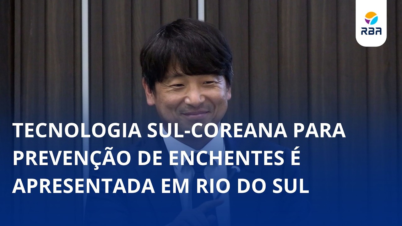 Tecnologia Sul-Coreana para prevenção de enchentes é apresentada em Rio do Sul