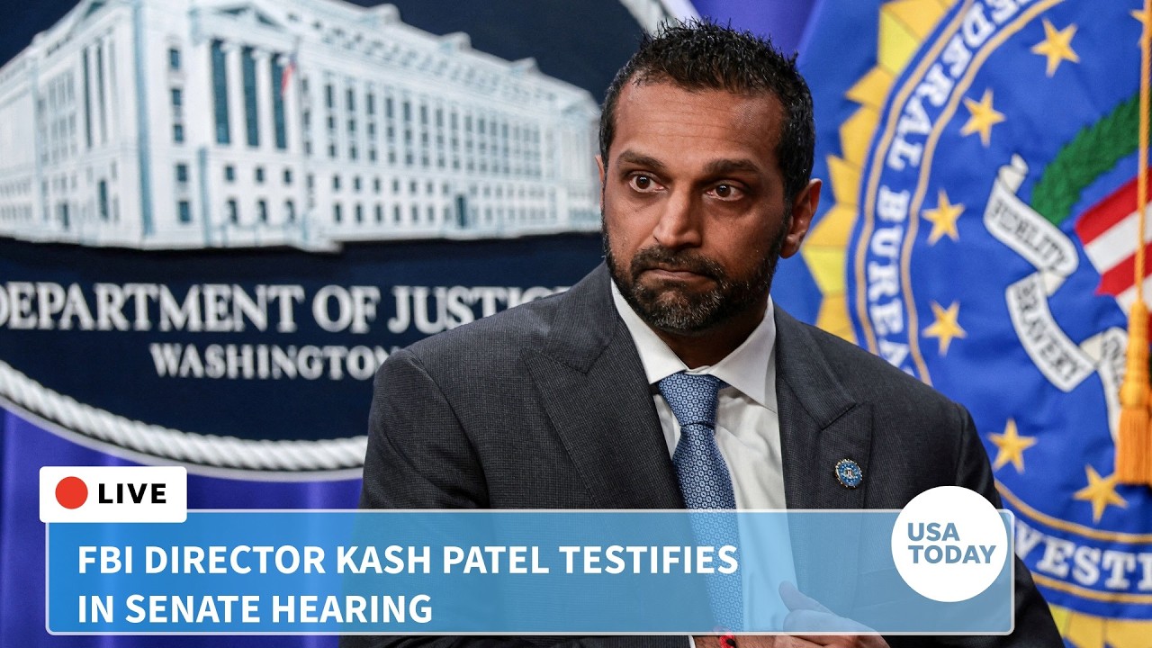 Live: FBI Director Kash Patel testifies in Senate hearing