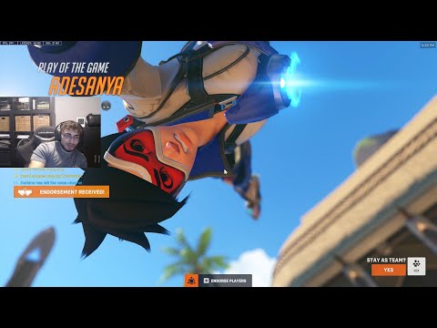 What the PRO Tracer looks like in Overwatch 2 - POTG! HYDRON TRACER GAMEPLAY SEASON 12 TOP 500