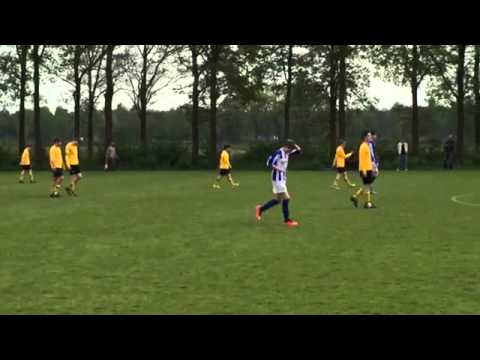 Doelpunt in kampioenswedstrijd reusel sport/faes groep 0 - 4 GSBW B2 doelpunt Steve Bruens