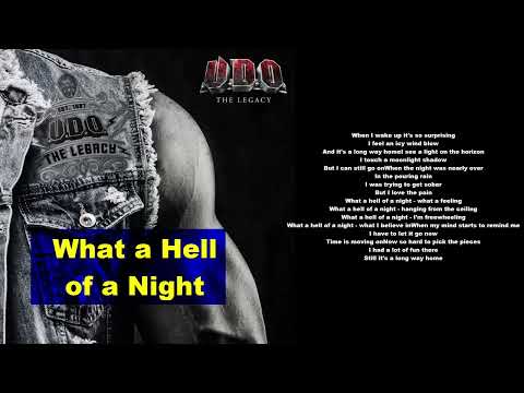 Videoclip de What a Hell of a Night — U.D.O.