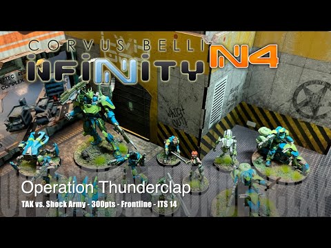 Infinity N4 Battle Report - ITS 14 Shock Army  vs. TAK