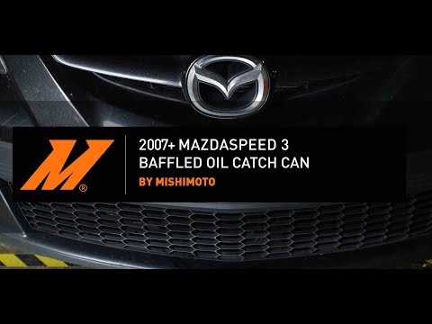 2007+ Mazdaspeed 3 Baffled Oil Catch Can Installation by Mishimoto