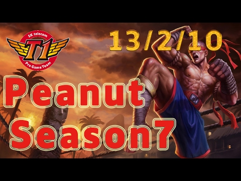 SKT T1 Peanut Leesin Jungle vs Kha'Zix Patch 7.2