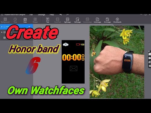 Create your own huawei/honor watch face